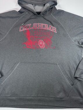 NORTH END Oklahoma Sooners Charcoal Gray Pullover Hoodie,XXL